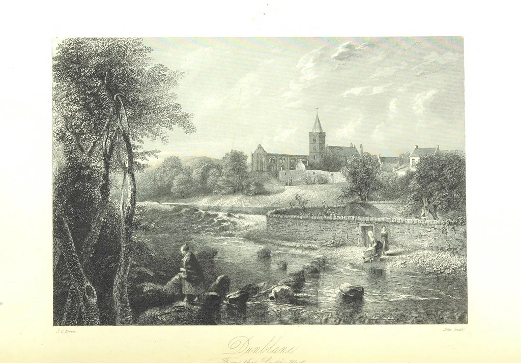 An illustration from A Series of Select Views in Perthshire: with historical and descriptive illustrations; and an account of the royal progress through the county in M.DCCC.XLII. [With plates, 1844, leaf 380