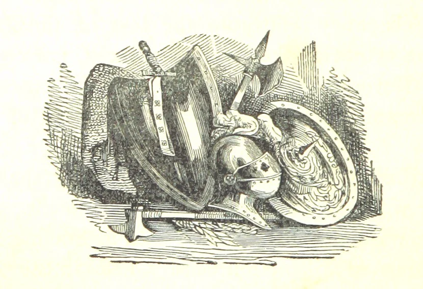 An illustration from A Series of Select Views in Perthshire: with historical and descriptive illustrations; and an account of the royal progress through the county in M.DCCC.XLII. [With plates, 1844, leaf 396