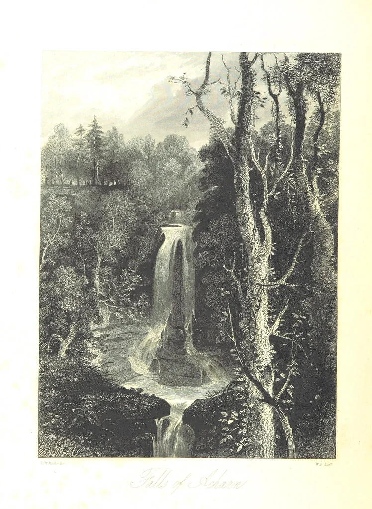 An illustration from A Series of Select Views in Perthshire: with historical and descriptive illustrations; and an account of the royal progress through the county in M.DCCC.XLII. [With plates, 1844, leaf 398
