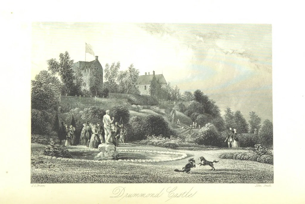 An illustration from A Series of Select Views in Perthshire: with historical and descriptive illustrations; and an account of the royal progress through the county in M.DCCC.XLII. [With plates, 1844, leaf 402