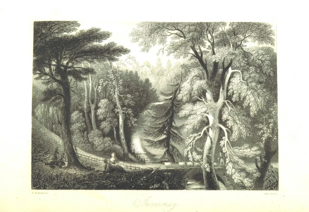 An illustration from A Series of Select Views in Perthshire: with historical and descriptive illustrations; and an account of the royal progress through the county in M.DCCC.XLII. [With plates, 1844, leaf 413
