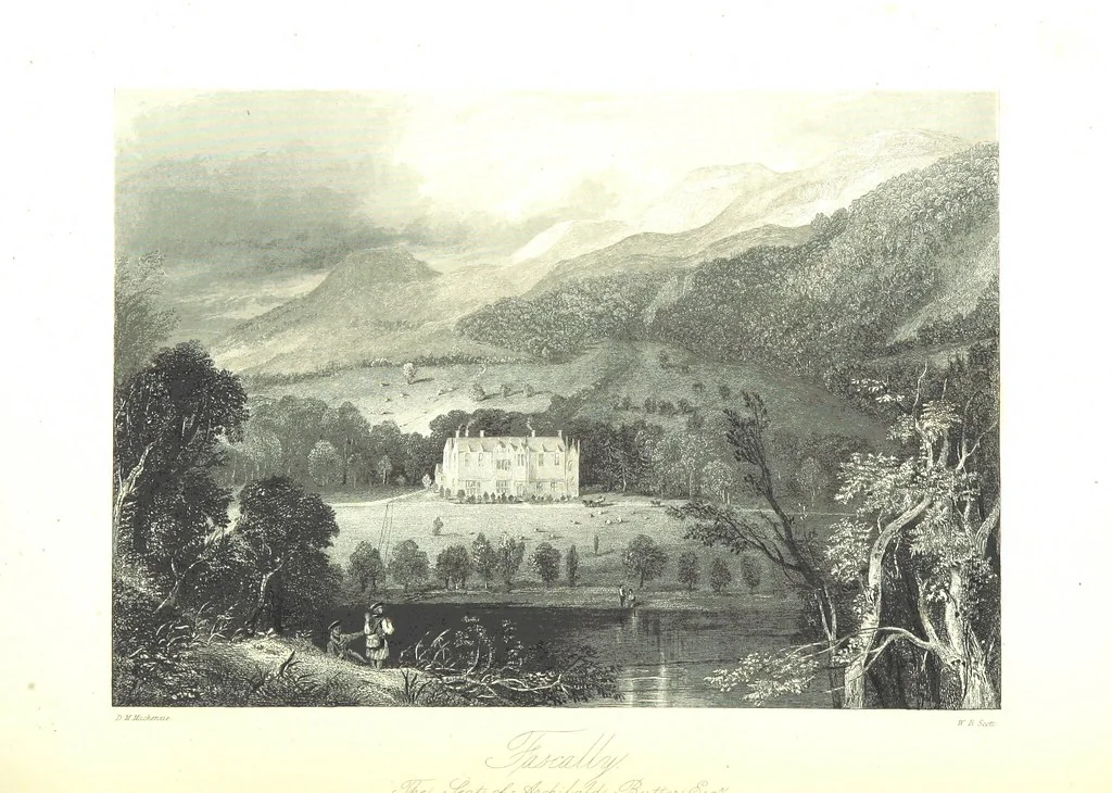 An illustration from A Series of Select Views in Perthshire: with historical and descriptive illustrations; and an account of the royal progress through the county in M.DCCC.XLII. [With plates, 1844, leaf 420