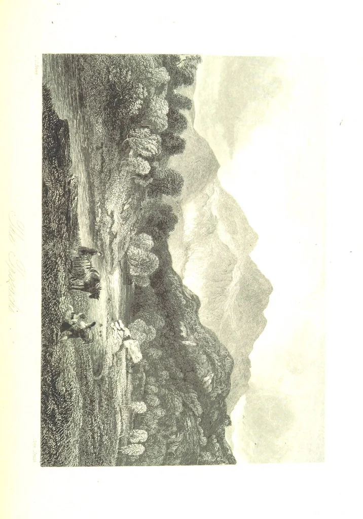 An illustration from A Series of Select Views in Perthshire: with historical and descriptive illustrations; and an account of the royal progress through the county in M.DCCC.XLII. [With plates, 1844, leaf 429