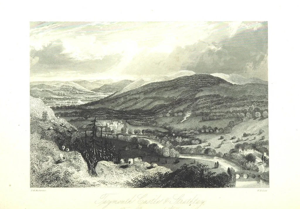 An illustration from A Series of Select Views in Perthshire: with historical and descriptive illustrations; and an account of the royal progress through the county in M.DCCC.XLII. [With plates, 1844, leaf 442