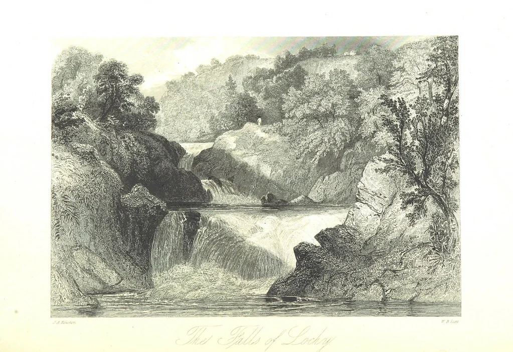 An illustration from A Series of Select Views in Perthshire: with historical and descriptive illustrations; and an account of the royal progress through the county in M.DCCC.XLII. [With plates, 1844, leaf 452