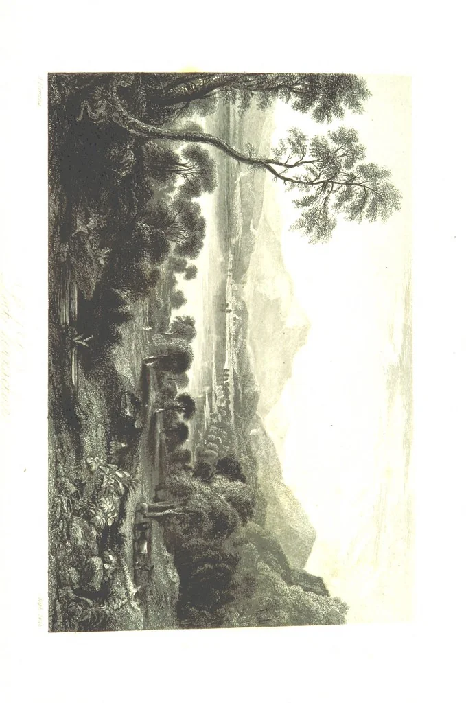An illustration from A Series of Select Views in Perthshire: with historical and descriptive illustrations; and an account of the royal progress through the county in M.DCCC.XLII. [With plates, 1844, leaf 477