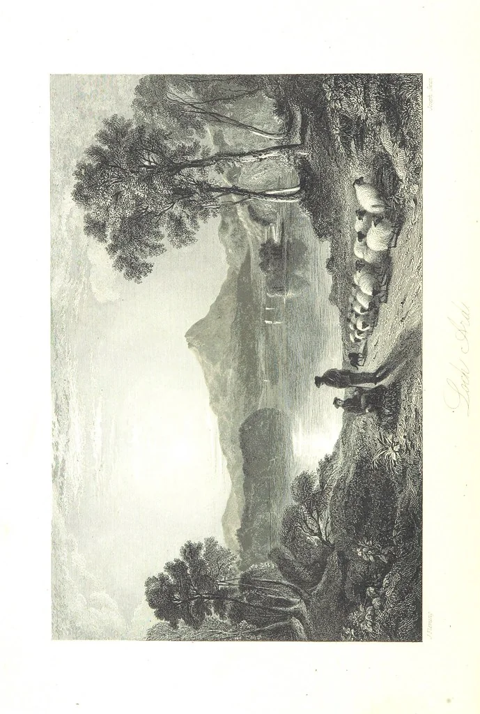 An illustration from A Series of Select Views in Perthshire: with historical and descriptive illustrations; and an account of the royal progress through the county in M.DCCC.XLII. [With plates, 1844, leaf 482