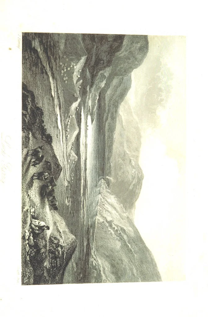 An illustration from A Series of Select Views in Perthshire: with historical and descriptive illustrations; and an account of the royal progress through the county in M.DCCC.XLII. [With plates, 1844, leaf 497