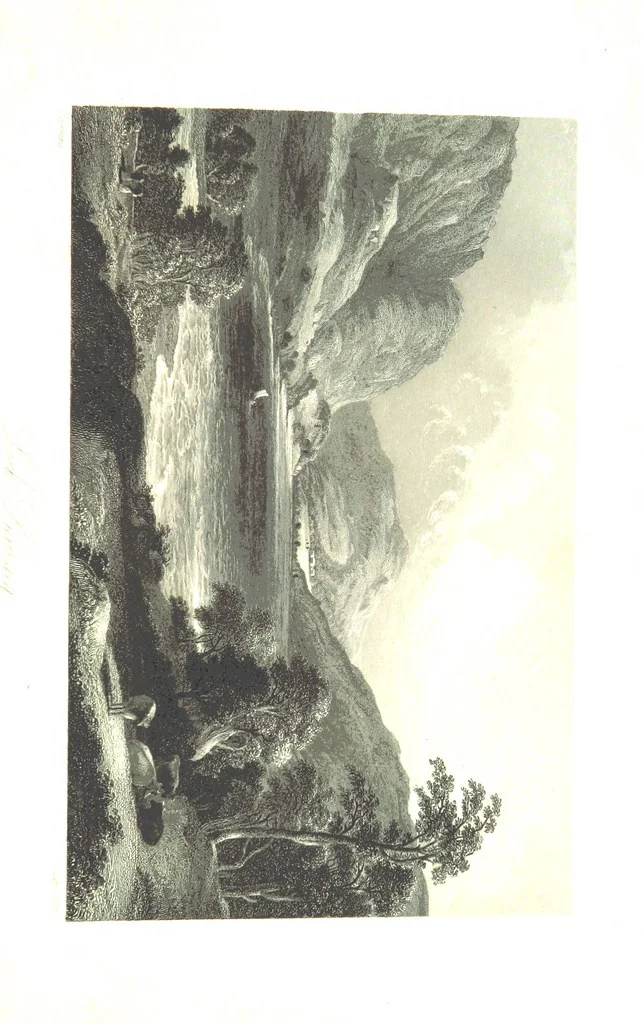 An illustration from A Series of Select Views in Perthshire: with historical and descriptive illustrations; and an account of the royal progress through the county in M.DCCC.XLII. [With plates, 1844, leaf 499