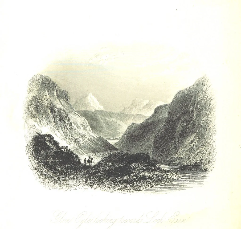 An illustration from A Series of Select Views in Perthshire: with historical and descriptive illustrations; and an account of the royal progress through the county in M.DCCC.XLII. [With plates, 1844, leaf 504