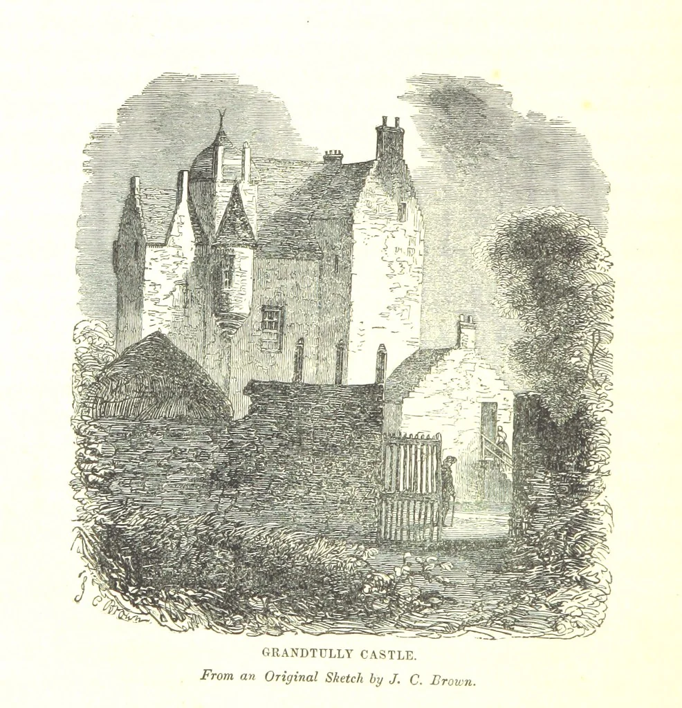 An illustration from A Series of Select Views in Perthshire: with historical and descriptive illustrations; and an account of the royal progress through the county in M.DCCC.XLII. [With plates, 1844, leaf 78