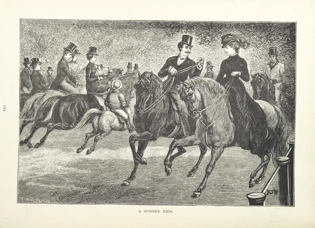 An illustration from A Crown of Flowers, being poems and pictures collected from the pages of The Girl's Own Paper. Edited by C. Peters, 1883, leaf 114