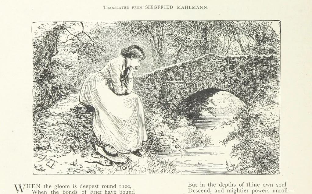An illustration from A Crown of Flowers, being poems and pictures collected from the pages of The Girl's Own Paper. Edited by C. Peters, 1883, leaf 140