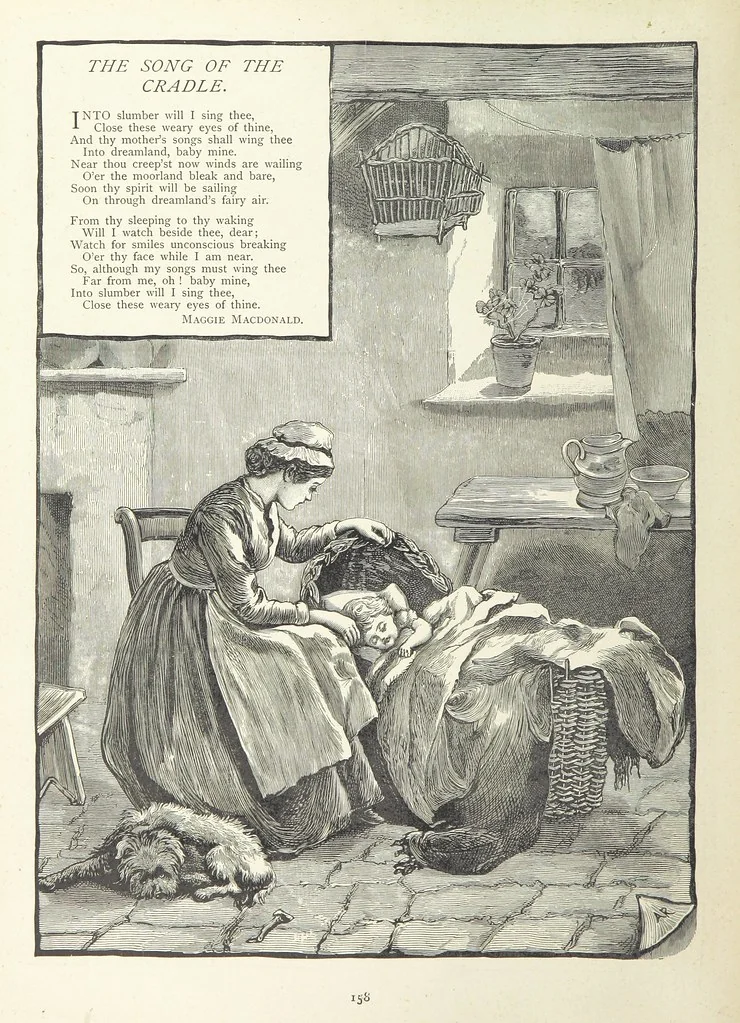 An illustration from A Crown of Flowers, being poems and pictures collected from the pages of The Girl's Own Paper. Edited by C. Peters, 1883, leaf 162