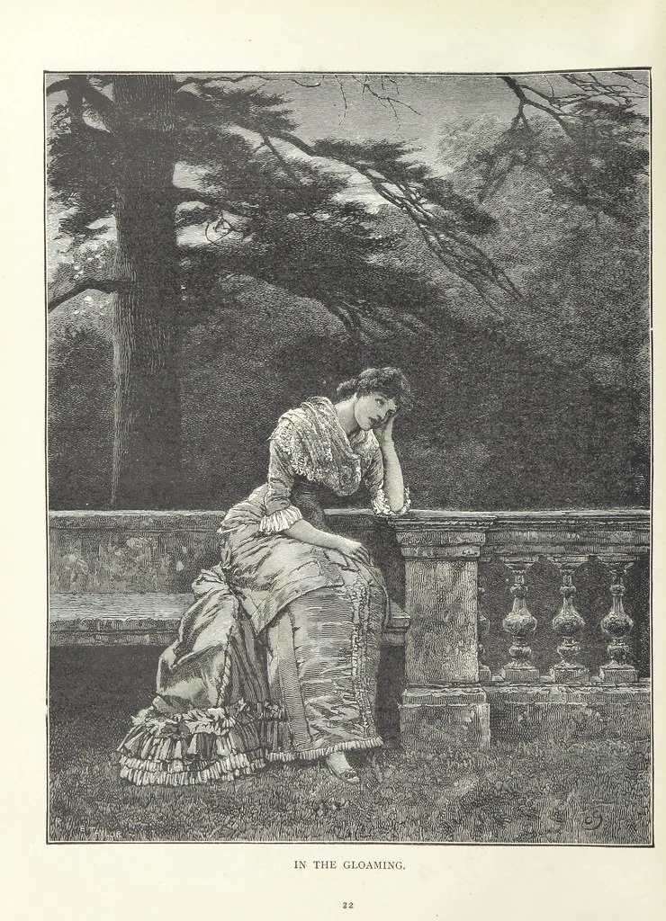 An illustration from A Crown of Flowers, being poems and pictures collected from the pages of The Girl's Own Paper. Edited by C. Peters, 1883, leaf 26