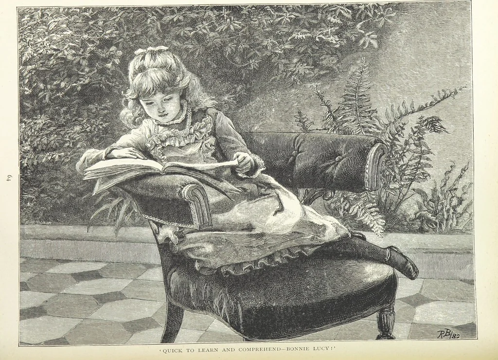 An illustration from A Crown of Flowers, being poems and pictures collected from the pages of The Girl's Own Paper. Edited by C. Peters, 1883, leaf 68