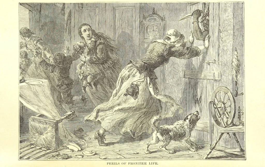 An illustration from The Life and Adventures of Kit Carson, the Nestor of the Rocky Mountains, etc, 1888, leaf 14