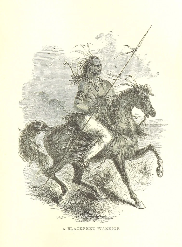 An illustration from The Life and Adventures of Kit Carson, the Nestor of the Rocky Mountains, etc, 1888, leaf 147