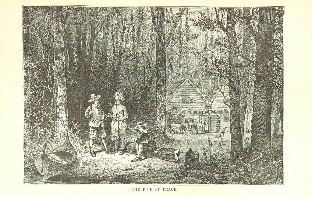 An illustration from The Life and Adventures of Kit Carson, the Nestor of the Rocky Mountains, etc, 1888, leaf 187