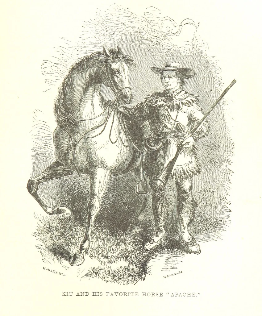 An illustration from The Life and Adventures of Kit Carson, the Nestor of the Rocky Mountains, etc, 1888, leaf 191