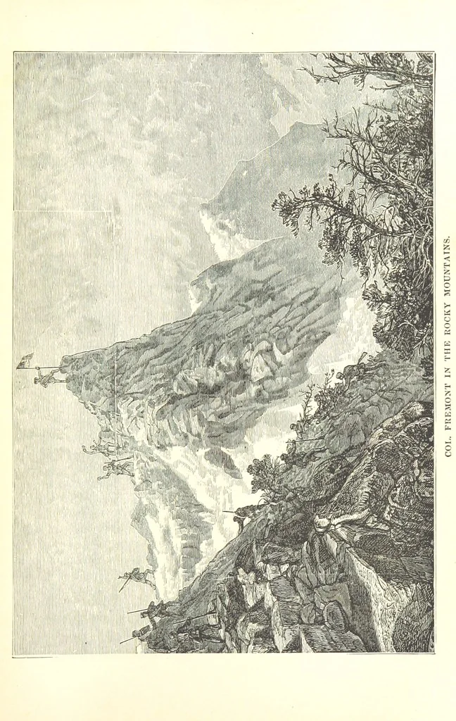An illustration from The Life and Adventures of Kit Carson, the Nestor of the Rocky Mountains, etc, 1888, leaf 341