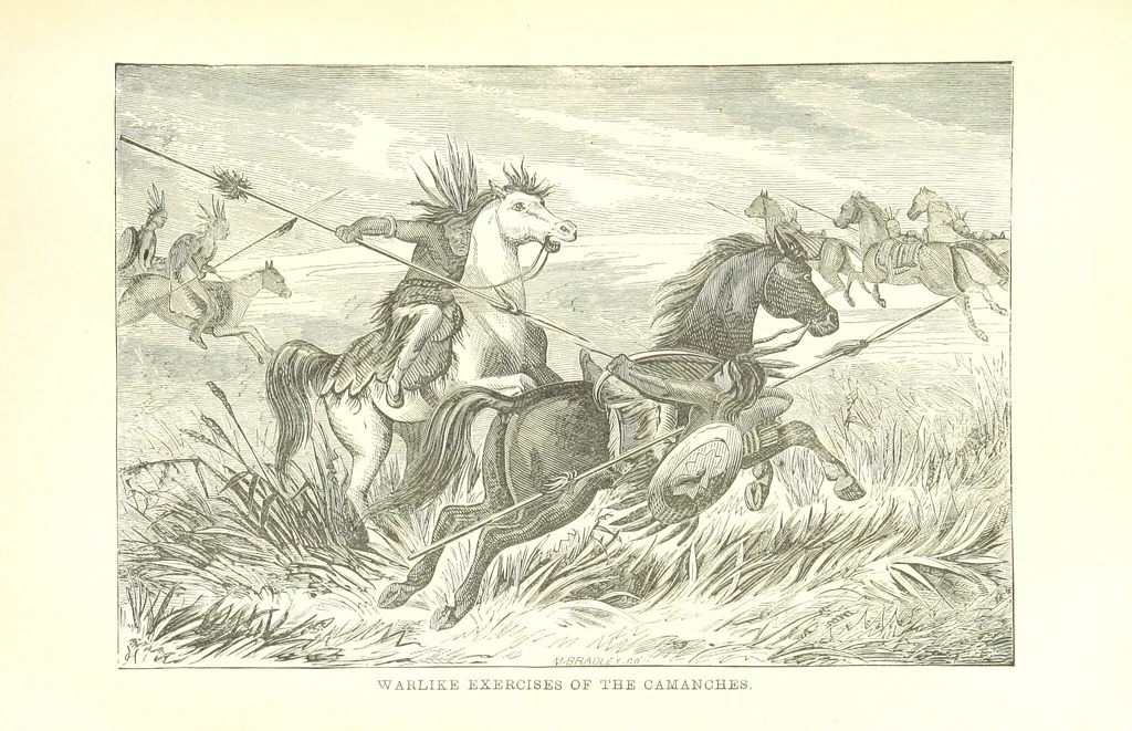 An illustration from The Life and Adventures of Kit Carson, the Nestor of the Rocky Mountains, etc, 1888, leaf 355