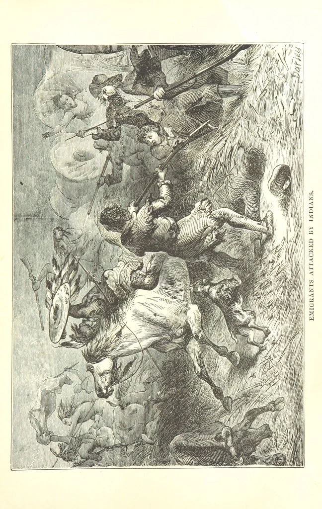 An illustration from The Life and Adventures of Kit Carson, the Nestor of the Rocky Mountains, etc, 1888, leaf 367