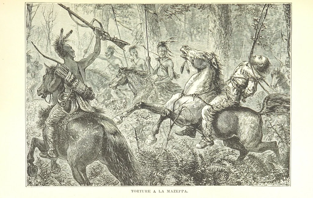 An illustration from The Life and Adventures of Kit Carson, the Nestor of the Rocky Mountains, etc, 1888, leaf 445