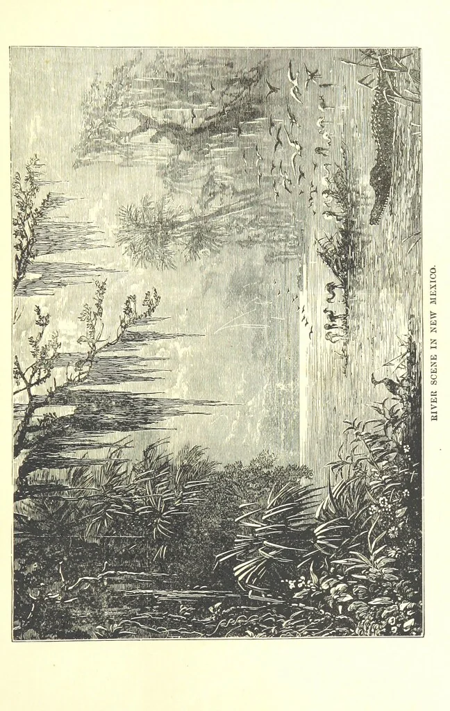 An illustration from The Life and Adventures of Kit Carson, the Nestor of the Rocky Mountains, etc, 1888, leaf 45