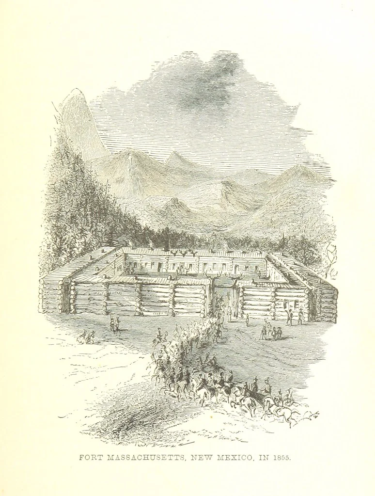 An illustration from The Life and Adventures of Kit Carson, the Nestor of the Rocky Mountains, etc, 1888, leaf 547