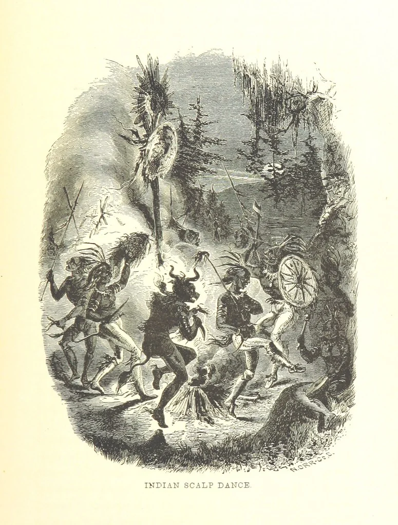 An illustration from The Life and Adventures of Kit Carson, the Nestor of the Rocky Mountains, etc, 1888, leaf 573