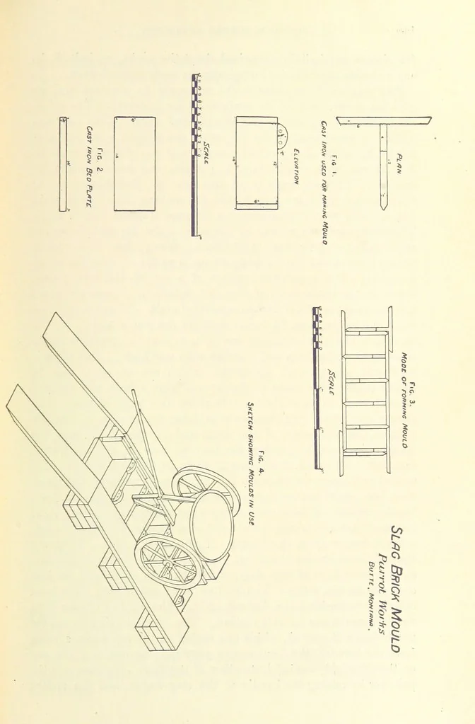 An illustration from Modern Copper Smelting ... Seventh edition ... enlarged, 1895, leaf 167