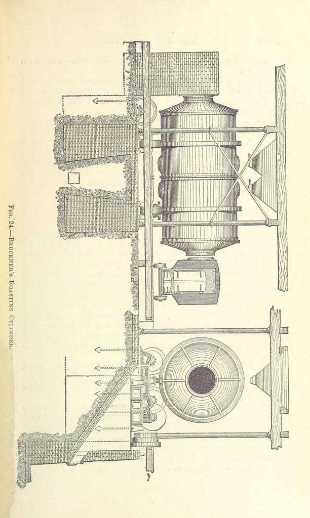 An illustration from Modern Copper Smelting ... Seventh edition ... enlarged, 1895, leaf 219