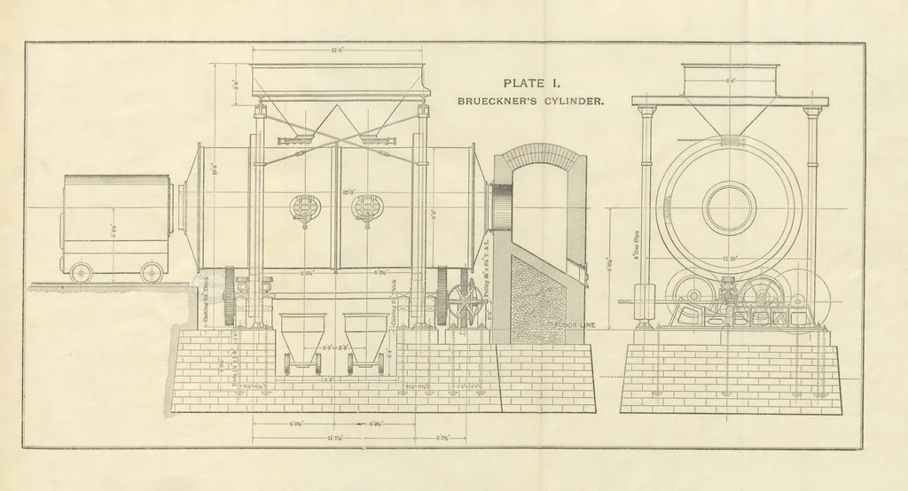 An illustration from Modern Copper Smelting ... Seventh edition ... enlarged, 1895, leaf 221