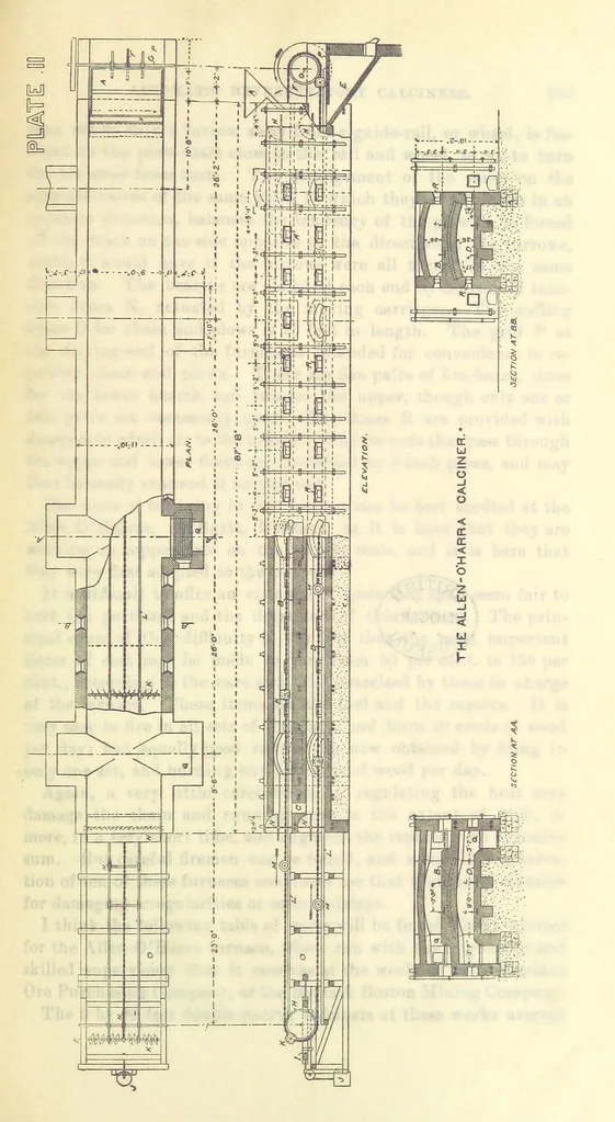 An illustration from Modern Copper Smelting ... Seventh edition ... enlarged, 1895, leaf 227