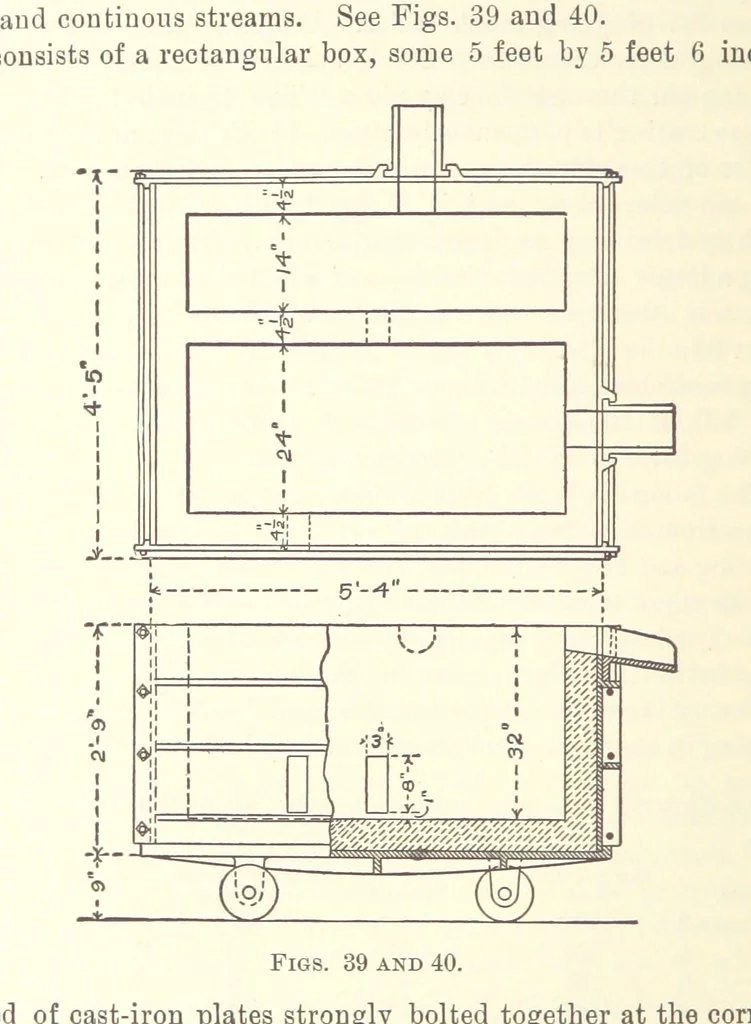 An illustration from Modern Copper Smelting ... Seventh edition ... enlarged, 1895, leaf 336