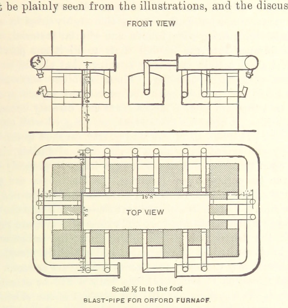 An illustration from Modern Copper Smelting ... Seventh edition ... enlarged, 1895, leaf 367