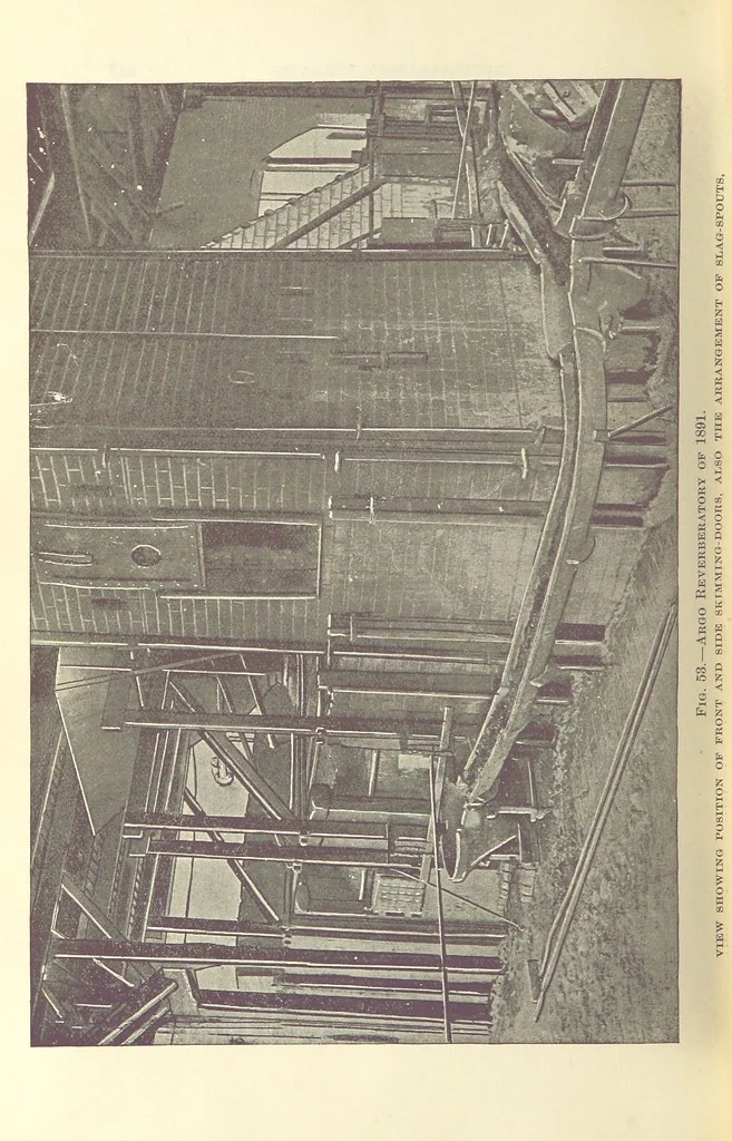 An illustration from Modern Copper Smelting ... Seventh edition ... enlarged, 1895, leaf 490