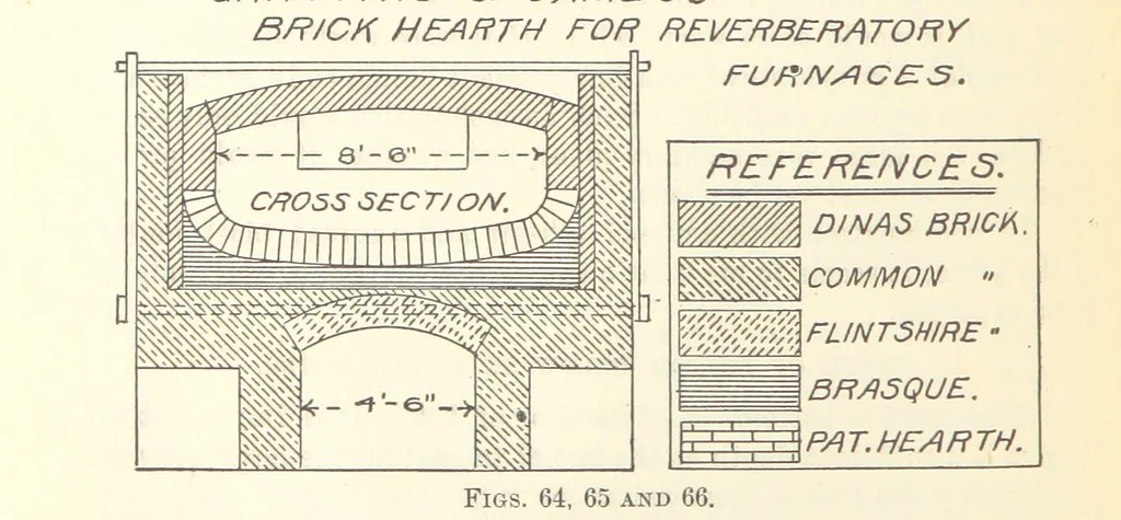 An illustration from Modern Copper Smelting ... Seventh edition ... enlarged, 1895, leaf 510