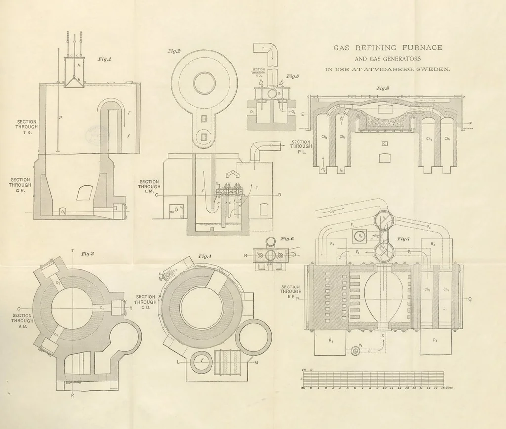 An illustration from Modern Copper Smelting ... Seventh edition ... enlarged, 1895, leaf 559