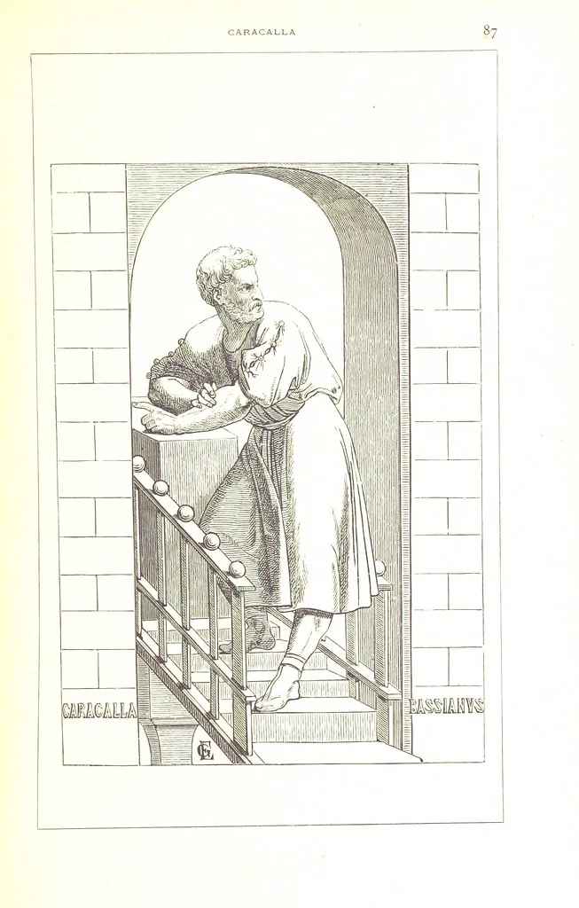 An illustration from Illustrirte Geschichte der Römischen Kaiser, von J. Caesar bis auf die Neuzeit ... Zeichnungen von E. Grünnes, etc, 1871, leaf 103