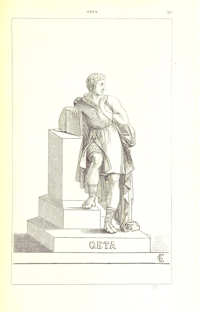 An illustration from Illustrirte Geschichte der Römischen Kaiser, von J. Caesar bis auf die Neuzeit ... Zeichnungen von E. Grünnes, etc, 1871, leaf 107