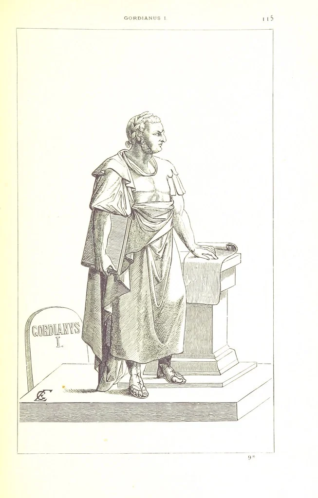 An illustration from Illustrirte Geschichte der Römischen Kaiser, von J. Caesar bis auf die Neuzeit ... Zeichnungen von E. Grünnes, etc, 1871, leaf 131