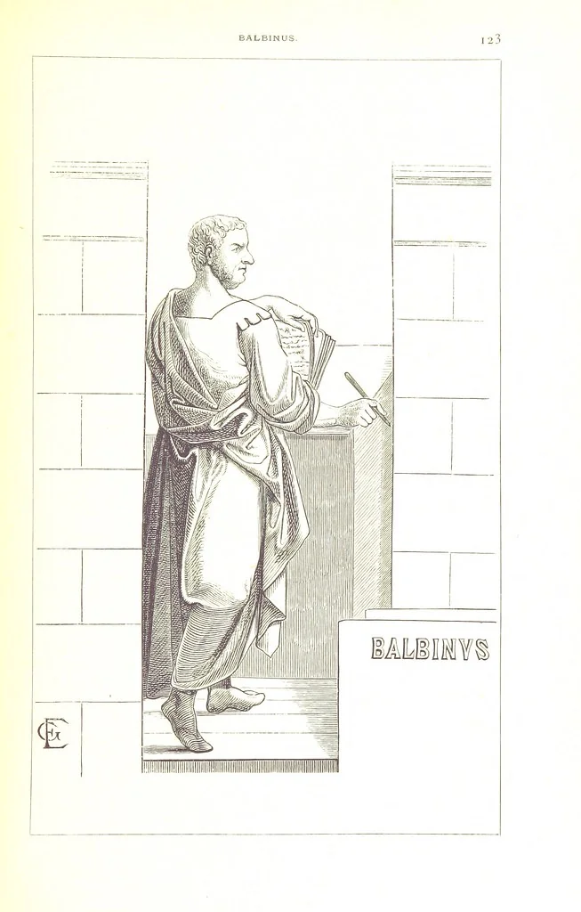 An illustration from Illustrirte Geschichte der Römischen Kaiser, von J. Caesar bis auf die Neuzeit ... Zeichnungen von E. Grünnes, etc, 1871, leaf 139
