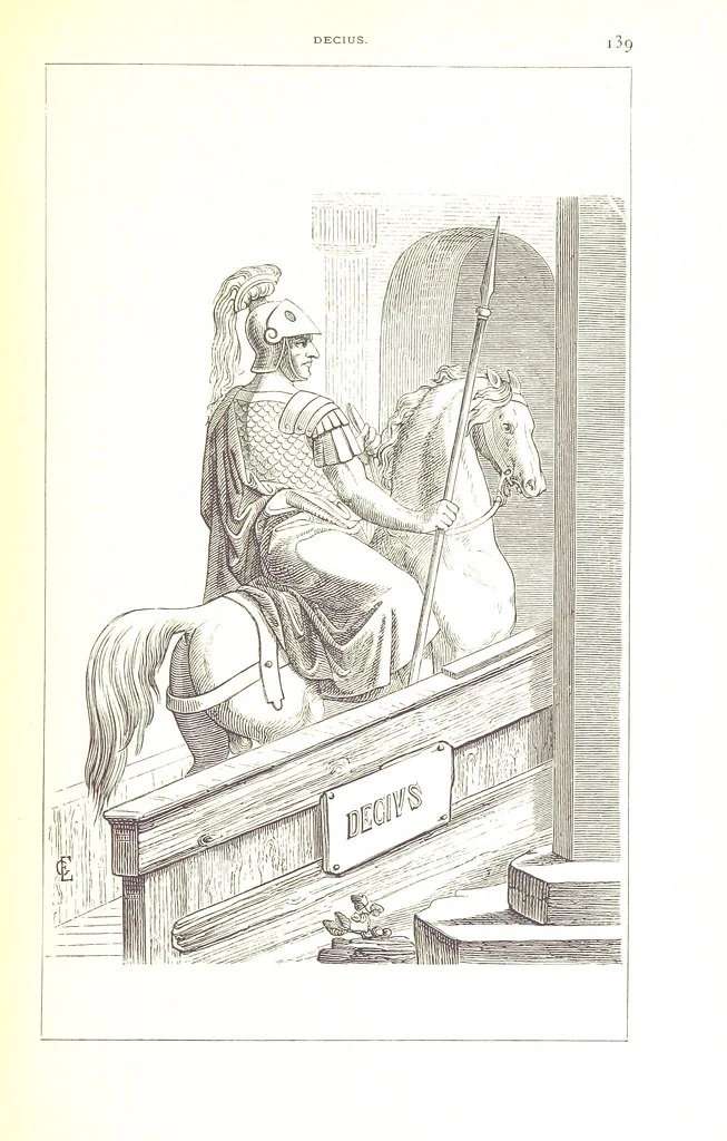 An illustration from Illustrirte Geschichte der Römischen Kaiser, von J. Caesar bis auf die Neuzeit ... Zeichnungen von E. Grünnes, etc, 1871, leaf 155