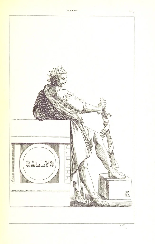 An illustration from Illustrirte Geschichte der Römischen Kaiser, von J. Caesar bis auf die Neuzeit ... Zeichnungen von E. Grünnes, etc, 1871, leaf 163