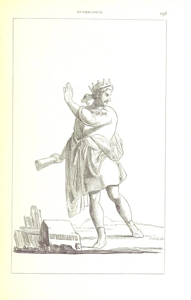 An illustration from Illustrirte Geschichte der Römischen Kaiser, von J. Caesar bis auf die Neuzeit ... Zeichnungen von E. Grünnes, etc, 1871, leaf 211