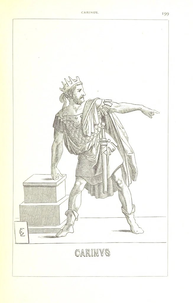 An illustration from Illustrirte Geschichte der Römischen Kaiser, von J. Caesar bis auf die Neuzeit ... Zeichnungen von E. Grünnes, etc, 1871, leaf 215