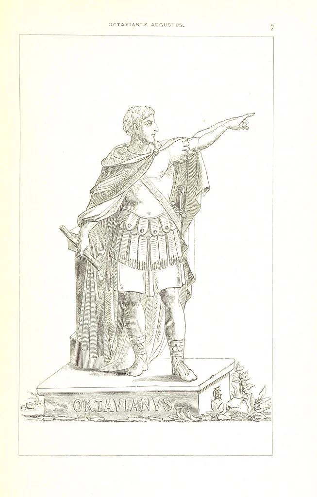 An illustration from Illustrirte Geschichte der Römischen Kaiser, von J. Caesar bis auf die Neuzeit ... Zeichnungen von E. Grünnes, etc, 1871, leaf 23