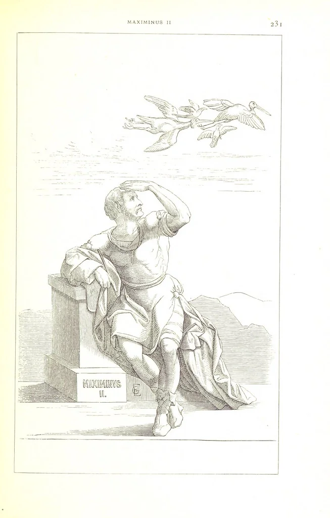 An illustration from Illustrirte Geschichte der Römischen Kaiser, von J. Caesar bis auf die Neuzeit ... Zeichnungen von E. Grünnes, etc, 1871, leaf 247